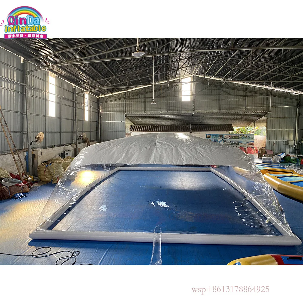 Barraca inflável nova da abóbada da piscina da barraca inflável da cobertura da piscina da forma personalizada para a família