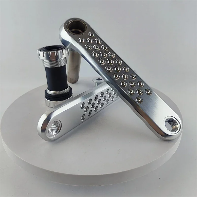 

Bike polished silver crank for brompton ultra light crank compatible with birdy BMX 8-12speed