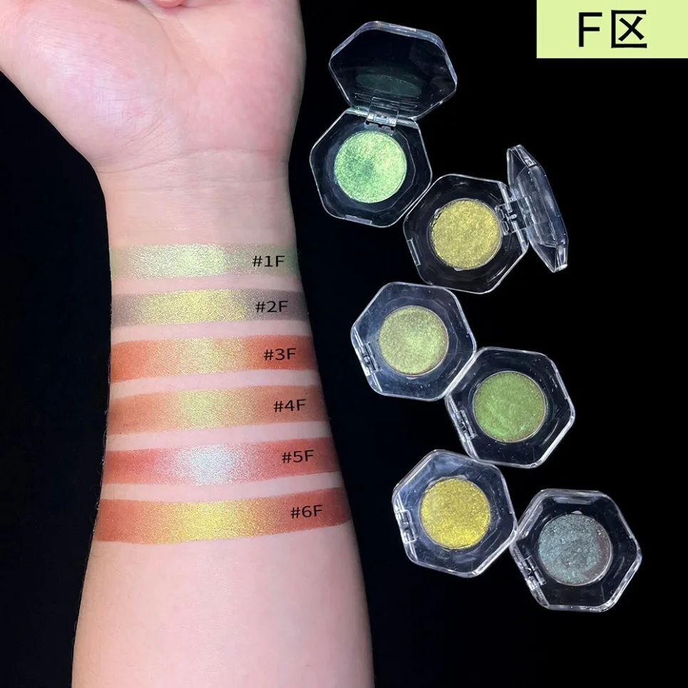 26mmオプティカルカメレオンアイシャドウ、プライベートラベル、カラーシフト、スパークルアイシャドウ、ヴィーガンメイク、カスタムロゴ、卸売