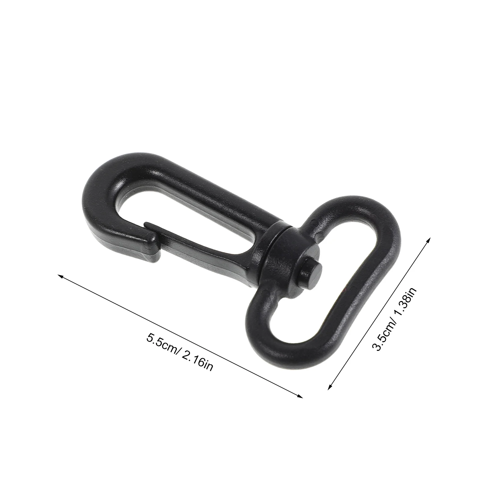 15 قطعة البلاستيك خطاف دوار المفاجئة المشابك حقيبة سوداء حزام مشبك لحقيبة الظهر محفظة الأمتعة DIY إكسسوارات الأجزاء الداخلية للكمبيوتر الروتاري السحابة