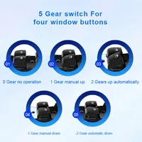 Car LED Glass Lifter Closer Button Power Window Switch for Nissan Qashqai J11 X-trail T32 Rogue Leaf Murano Serena C26 C27