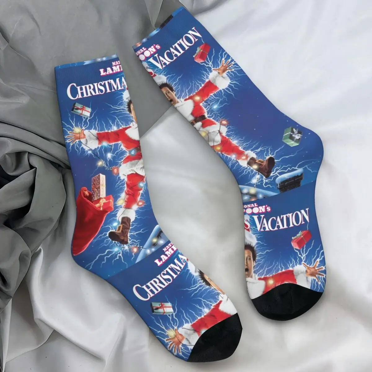 National Lampoons Christmas Vacation Socks American Christmas Comedy Film Stockings Couple Sports Socks Autumn Non-Slip Socks