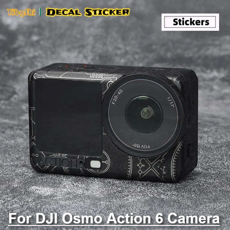 Für Osmo Action 6 Aufkleber Haut für DJI Osmo Action 6 Kamera Aufkleber Schutz Wraps Abdeckung Film