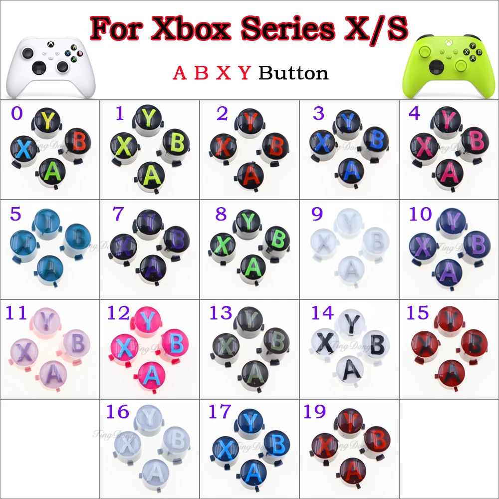 1Set Ersatz-Gamepad-ABXY-Tasten für Xbox Series X S XSX XSS Controller Reparaturteil