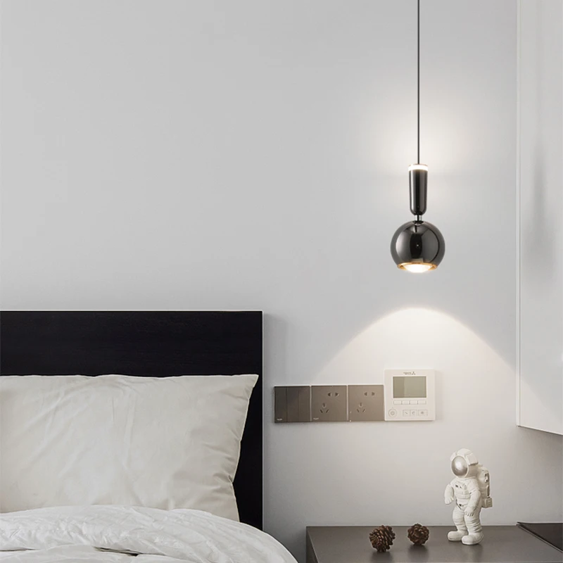 

Minimalist Modern LED Pendant Light Home Decor Chandeliers Dining Room Kitchen Bedroom Suspension Bedside Pendant Lamp Ceiling
