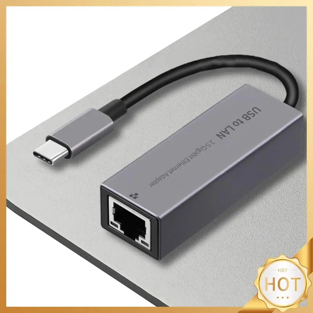 

Проводная сетевая карта 2,5G, 2500 Мбит/с, USB 3.0 Type-C к RJ45, Ethernet-адаптер, сетевой адаптер Gigabit LAN для ноутбука