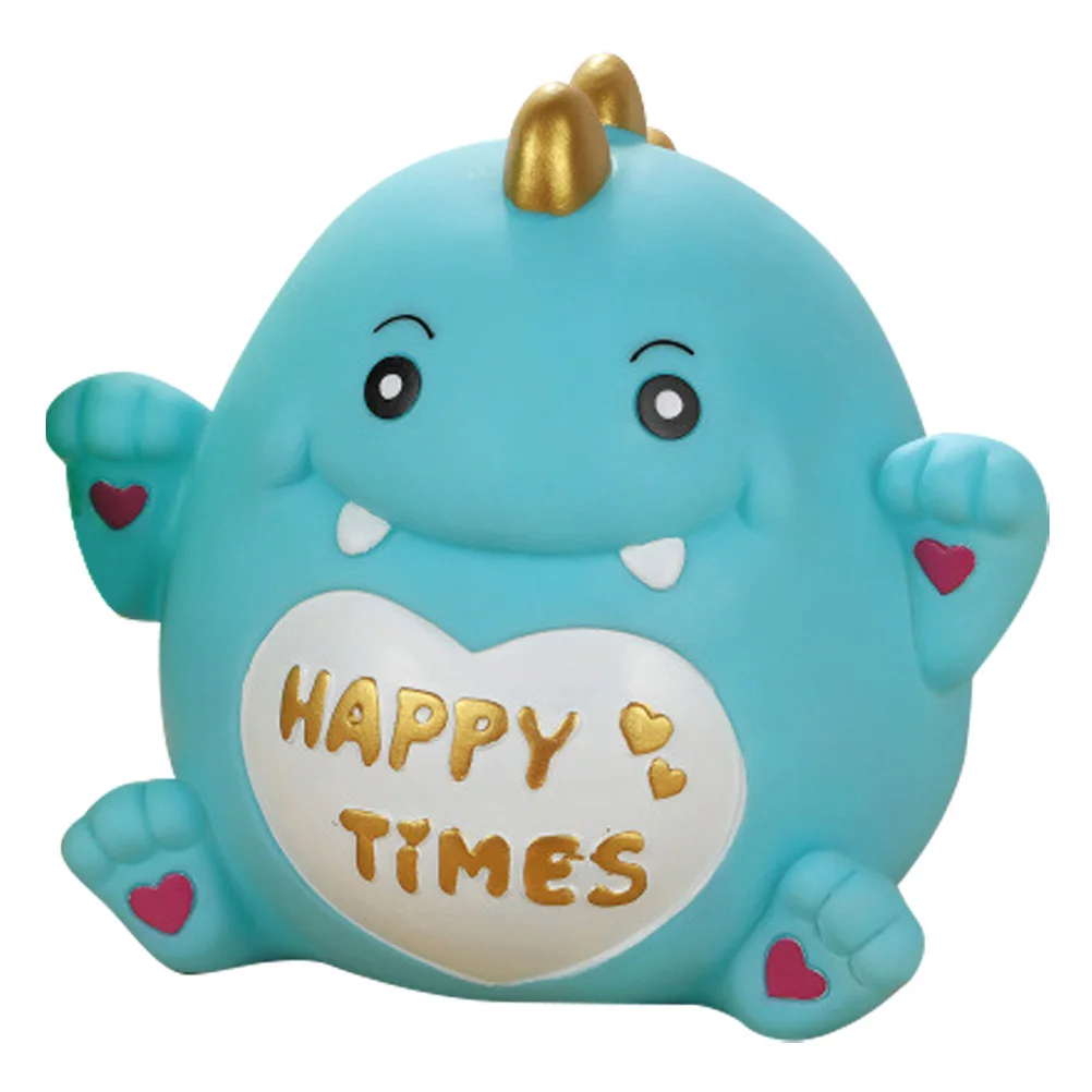 Vinyl Piggy Bank Dinosaur Shaped Money Bank for Kids Safe Easy Access Coin Storage Home Bedroom Decor Kids Saving Pot
