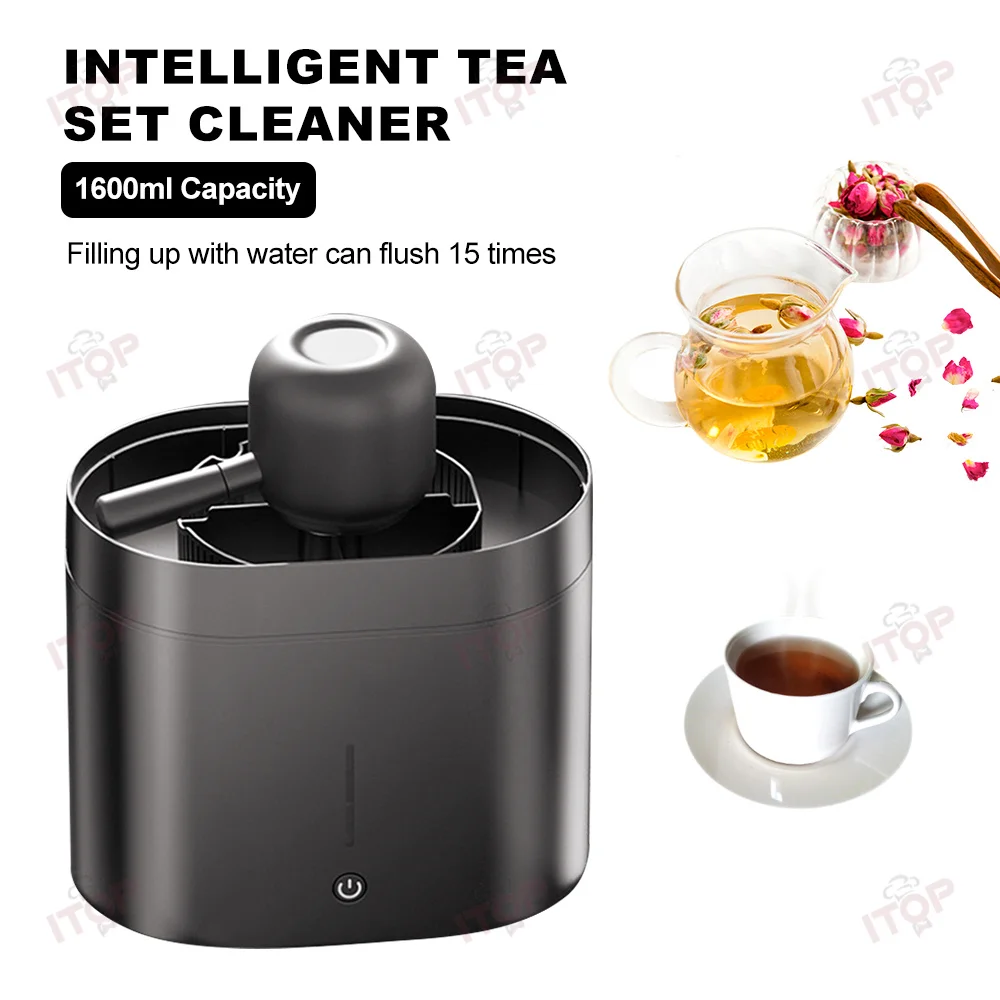 Intelligent Tea Set Cleaner House Cleaning Office Tea Residue Flushing Cleaner Automatic One-click Teapot Cleaning