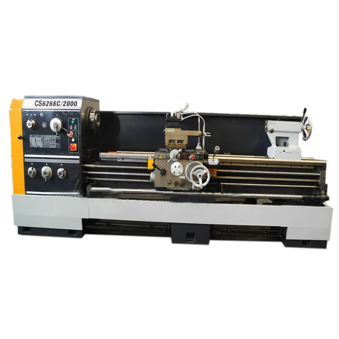 China horizontal manual lathe turning metal lathe machine