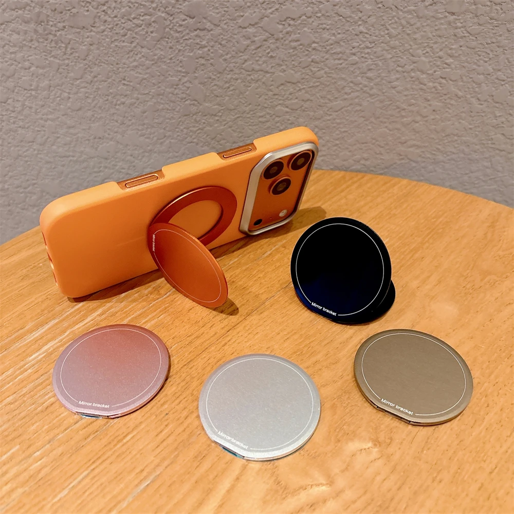 Spiegel Halterung Klapp Paste Telefon Halter Winkel Kleber Paste Rack Unterstützung Finger Für Universal Telefon Grip Ständer Make-Up Spiegel