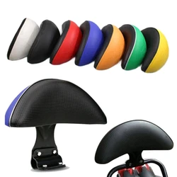 Leather Sponge Iron Motorcycle Seating Cushion with Adjustable Ergonomic Backrest Supportive Back Pad for Electric Bike Scooter