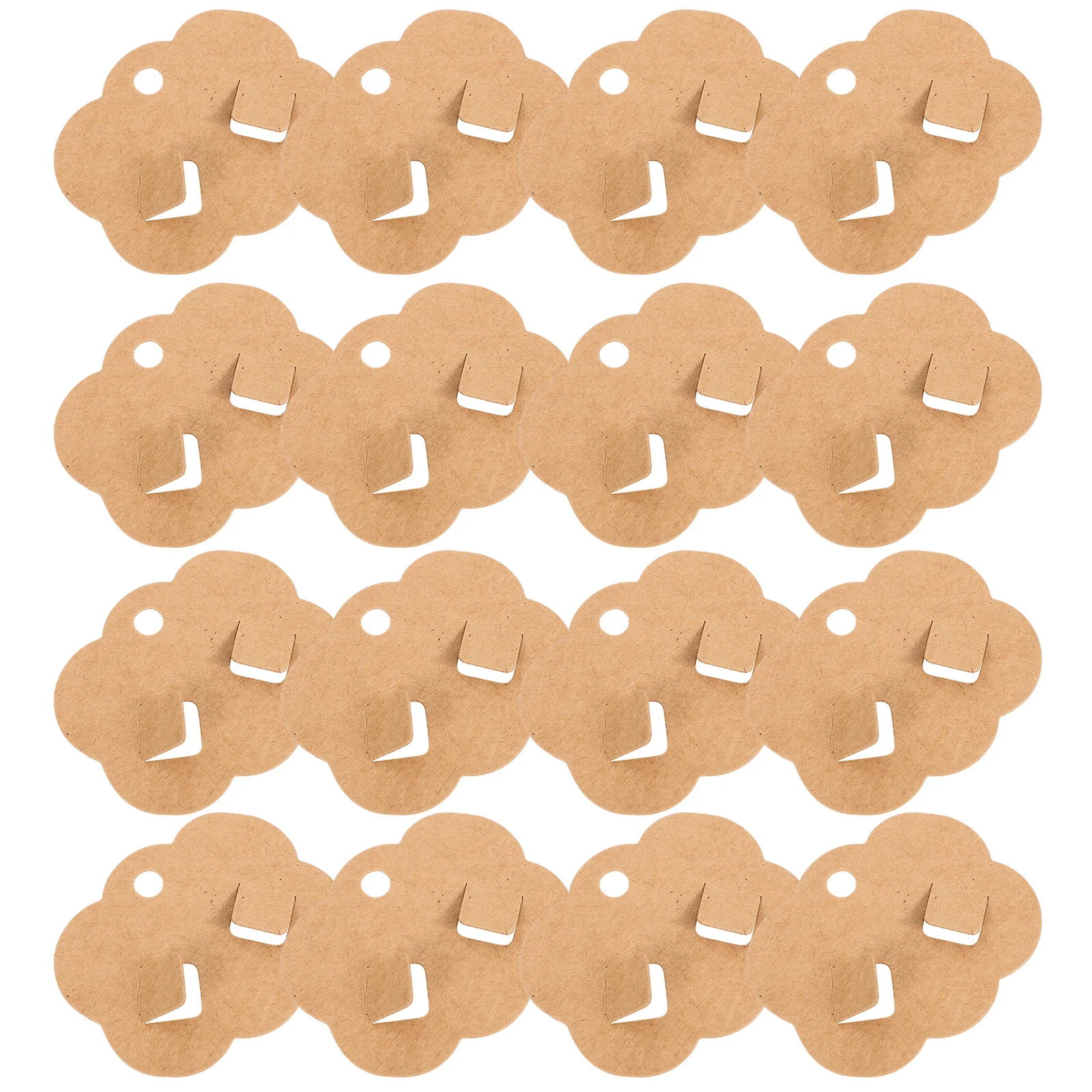 

100 шт., пустая крафт-бумага, карты для демонстрации ювелирных изделий, небольшой легкий держатель для заколок для волос, ожерелье, серьги, броши, магазинное использование