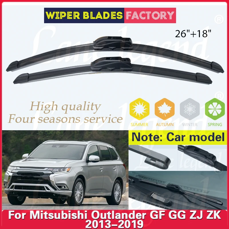 

Щетки стеклоочистителя передние для Mitsubishi Outlander GF GG ZJ ZK 2013-2019, 26 + 18 дюймов