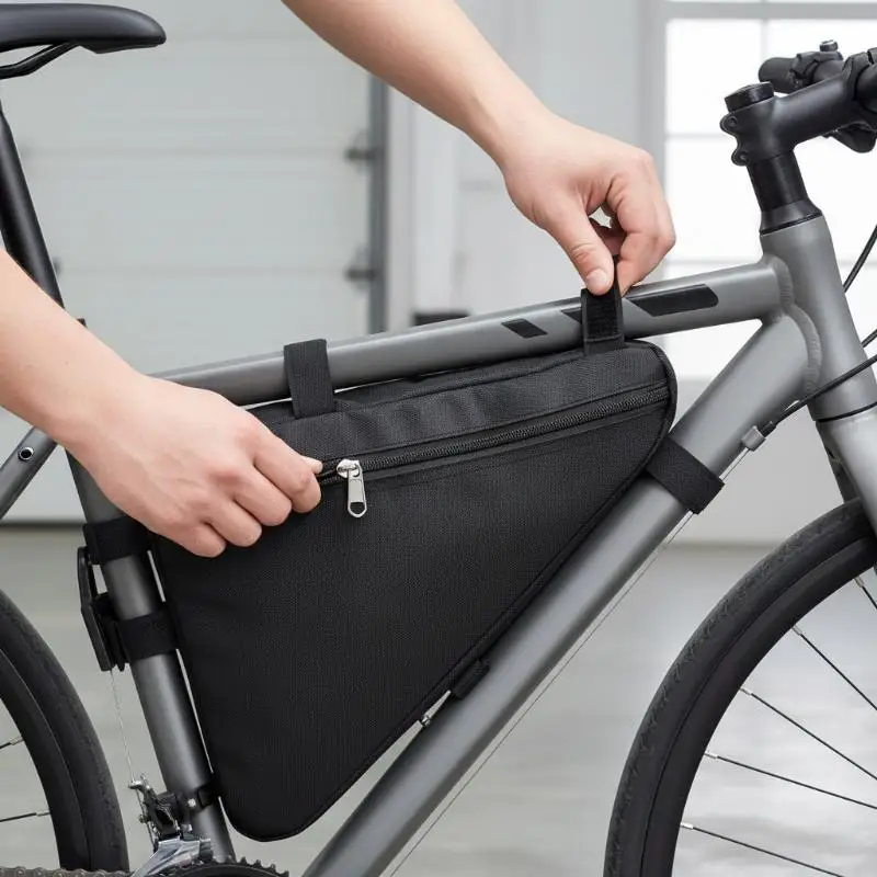 Cycling Front Tube Bag 1Pcs Triangle Frame Storage with Waterproof Features Ideal for Riders