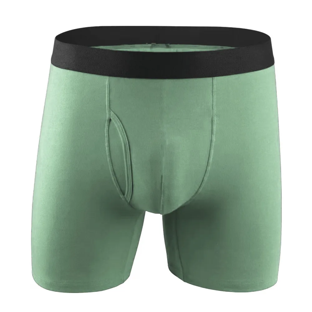 

Breathable Pouch Boxers Panties Breathable Underpants Black Long Leg Underwear 95 Polyester 5 Spandex Boxer Briefs