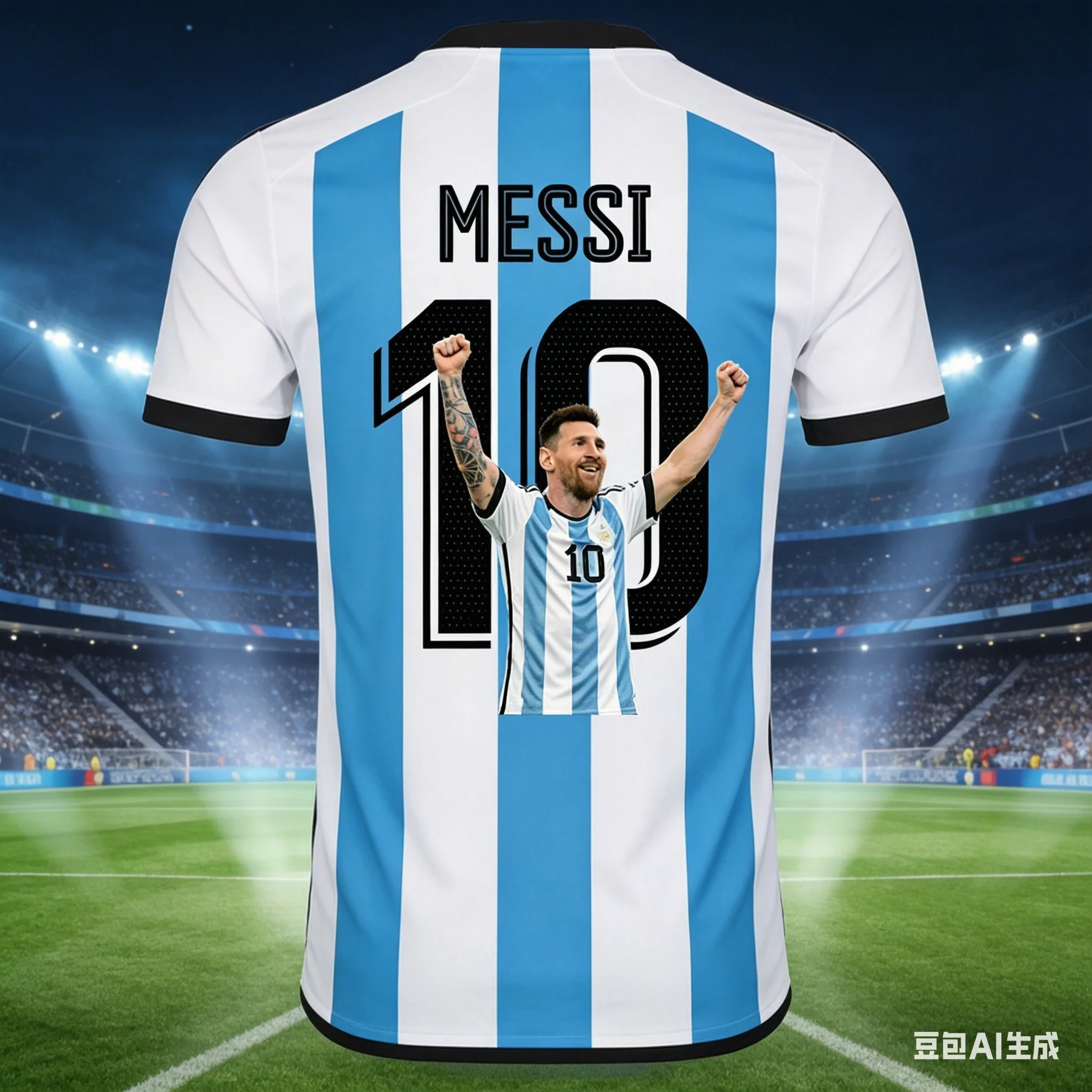 Messi 3D Print Fan T-Shirt - Quick Dry
