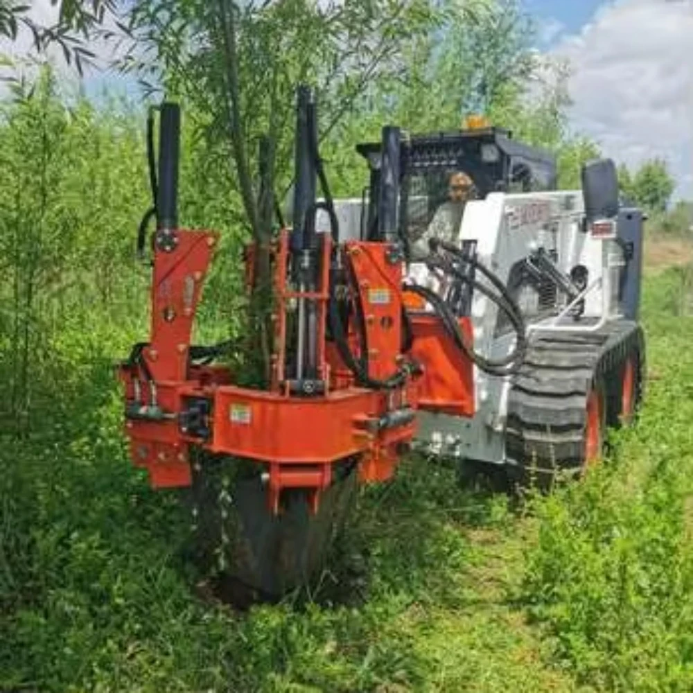 Tree Mover Skid Steer Hydraulic Tree Mover Spade Transplanter Machine Dig Garden Use view 3
