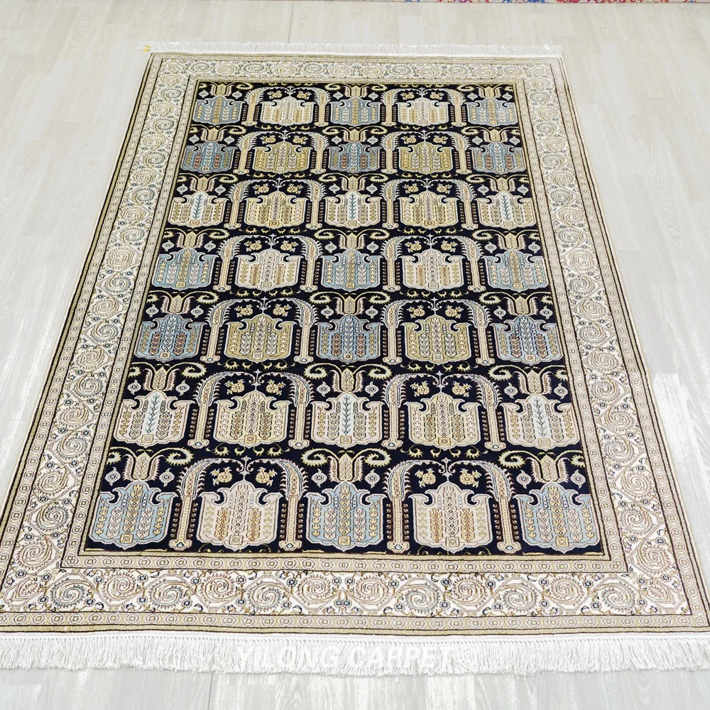 152x244cm Blue And Beige Oriental Handmade Turkish Carpets Buying Persian Rugs (LH452B)