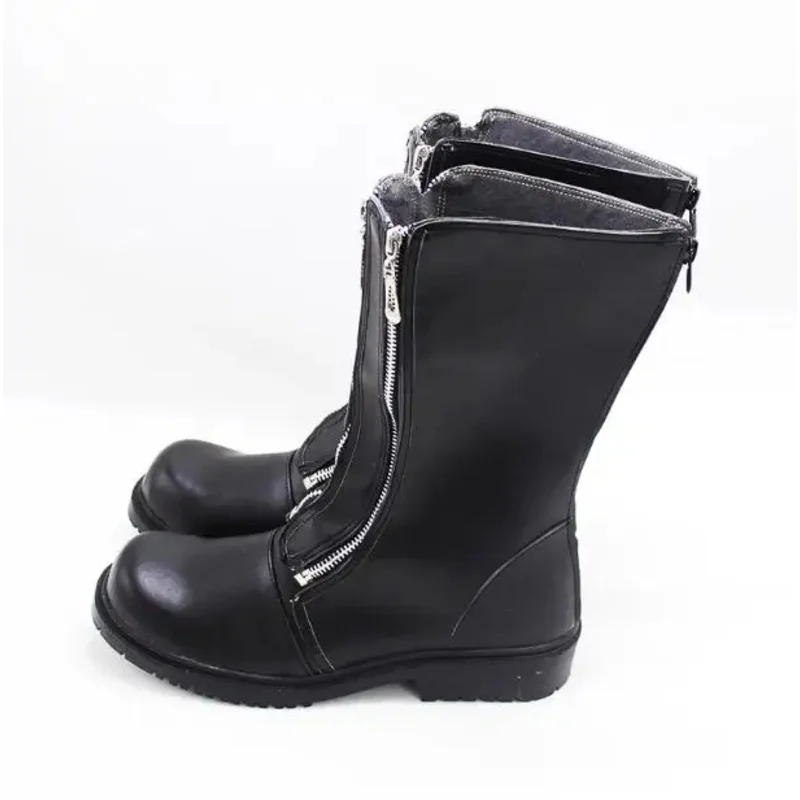 

2025 11 FF7 Cloud Strife Game Final Fantasy VII Cosplay Prop PU Leather Shoes Halloween Carnival Boots Custom Made