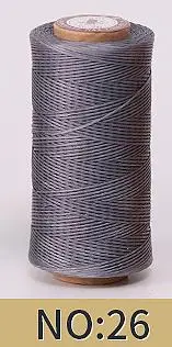Leder Handwerk DIY Projekt 150d Leder Nähen Polyester Flach wachs Schnur Durchmesser 0,8mm 50 Meter
