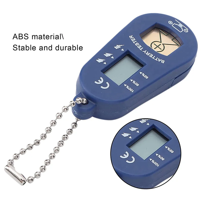 3X Button Battery Tester, Keychain Pocket Portable And Lightweight Battery Tester To Check Remaining Battery Power-[Qahk]