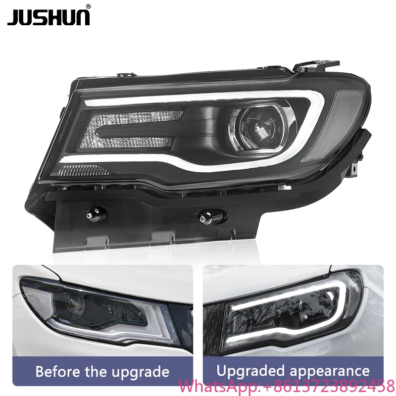 JUSHUN LED Headlights for Jeep Compass 2017-2020 for Upgrade Head Lamp Light Car Light Factory Wholesale