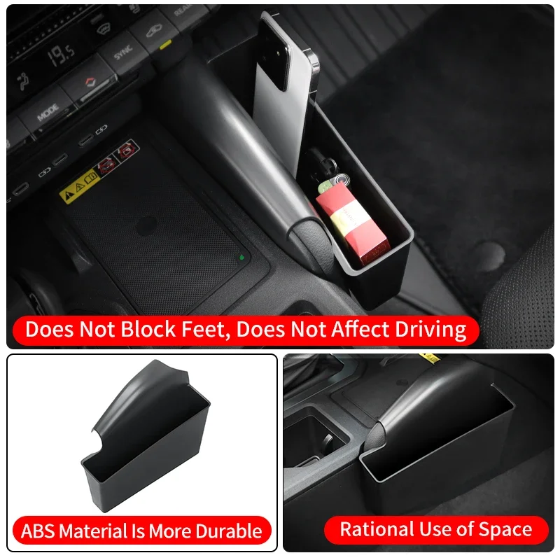 

For Toyota j250 Land Cruiser LC250 Prado 250 Series 2025 2024 1958 Central Control Side Storage Box Black Interior Accessories