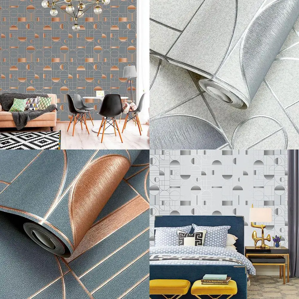 Luxury 3D Geometric Pattern Wallpaper for Living Room High End Commercial Club KTV Bar Private Room Decor Background Wall