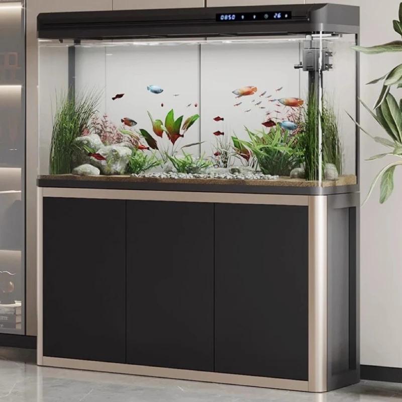 

Large Fish Tanks Modern Aquarium Living Room Ecology Indoors Decoration Aquarium Luxury Customizable Furniture Acquario Lsyg