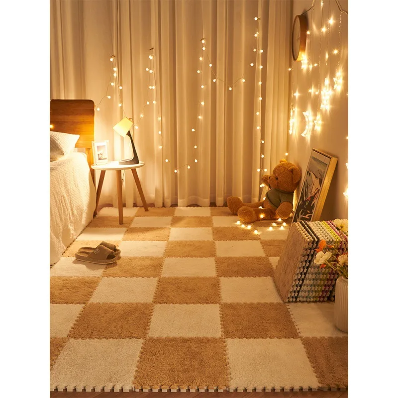 30CM High quality children's room bedroom carpet cute girly room stitching floor mat bedside blanket living room play mats