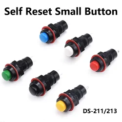 20/100PCS DS-211 DS-213 10mm Miniature Round Push Button Switch Miniature Reset Momentary / Self Locking Round Button Switch