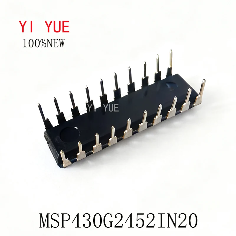 100% 새 제품 MSP430G2452IN20 DIP20 8KB 플래시 256B SPI/I2C 16MHz MCU
