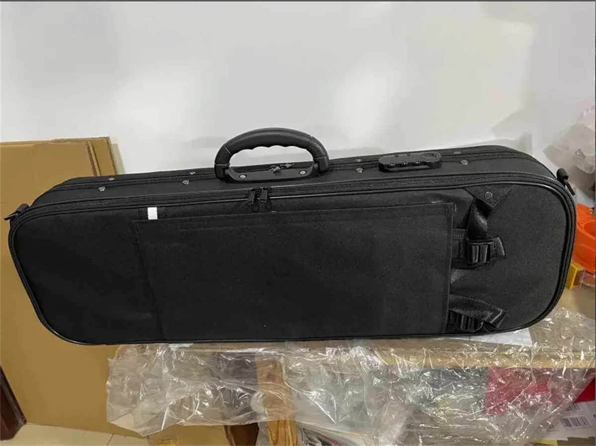 High Quality Enhanced Light Weight 3/4-7/8 Size  Violin Case Cкрипка  كمان Ammoon-Half Moon Shaped w/ Soft Interior 1.8kg