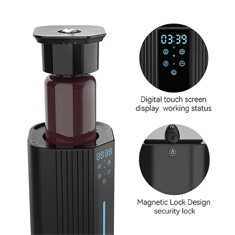 Large 1000ml Hotel Lobby Use Aroma Machine Metal Touchscreen Button App Control Waterless Aroma Machine Scent Diffuser