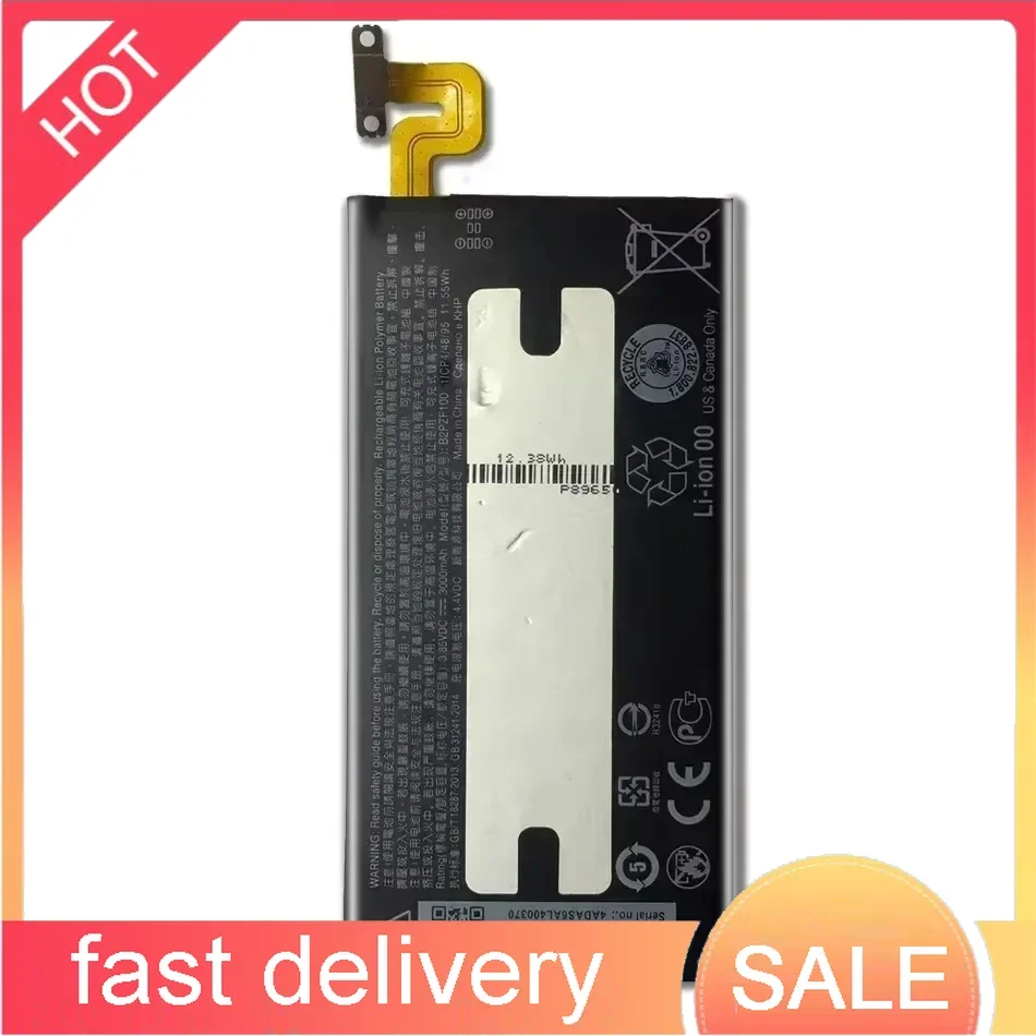 New 3000mAh B2PZF100 B2PZF 100 Battery Replacement For HTC Ocean Note U-1w U Ultra U-1u Batteria + Free Tools