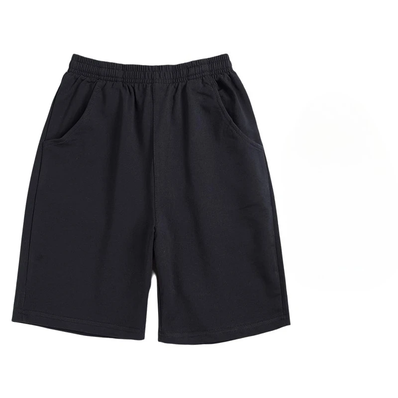 Pantaloncini sportivi in cotone da uomo estivi nuovi pantaloni a cinque quarti da uomo grigi casual larghi a tubo dritto