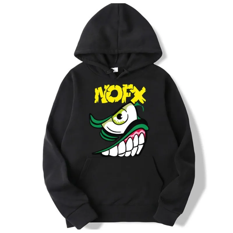 Nofx Hoodies Men Clothing Sweatshirts Hoodie Outerwears Oversized White Casual Printing Blouse Tops Women Hoodies