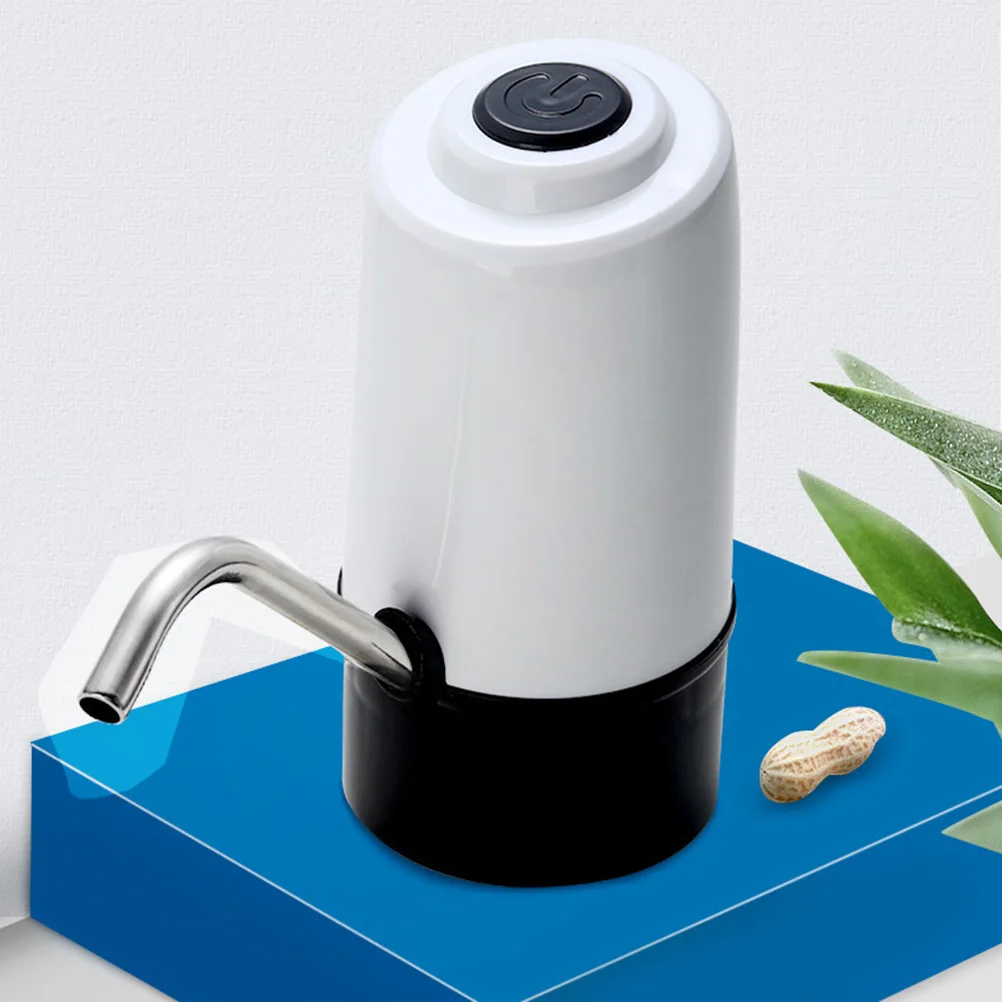 

1Pcs Electric Water Pump Rechargeable Flow Control Household Drinking Water Dispenser Compatible with Most Bottles USB Charging