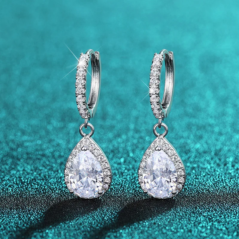 Brillante Liebes-Ohrstecker aus 925er-Sterlingsilber für Damen und Mädchen, Ohrstecker, edler Schmuck, modisch, luxuriös, zum Jahrestag