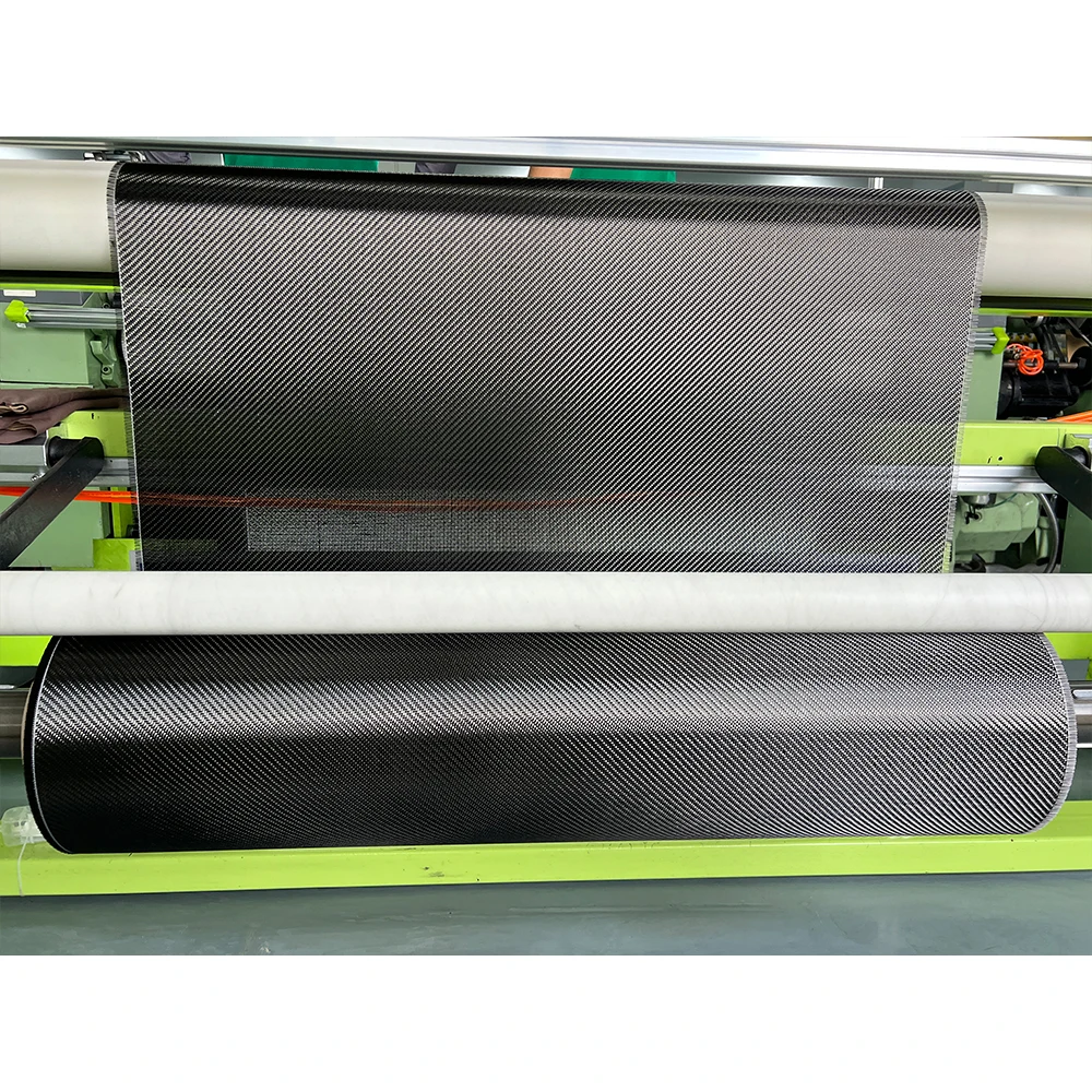 3K 200-240GSM 2x2 Dikişli Karbon Fiber Kumaş, kompozit kalıplama ve mekanik güçlendirme için dayanıklı endüstriyel dokuma kumaş