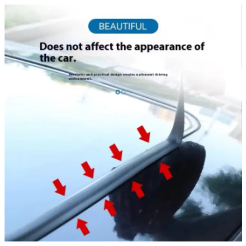 Universal Car Sealing Strip Roof Windshield Sunroof Waterproof Soundproof Rubber Strip Edge Protector Window Gap Seal 2/5m