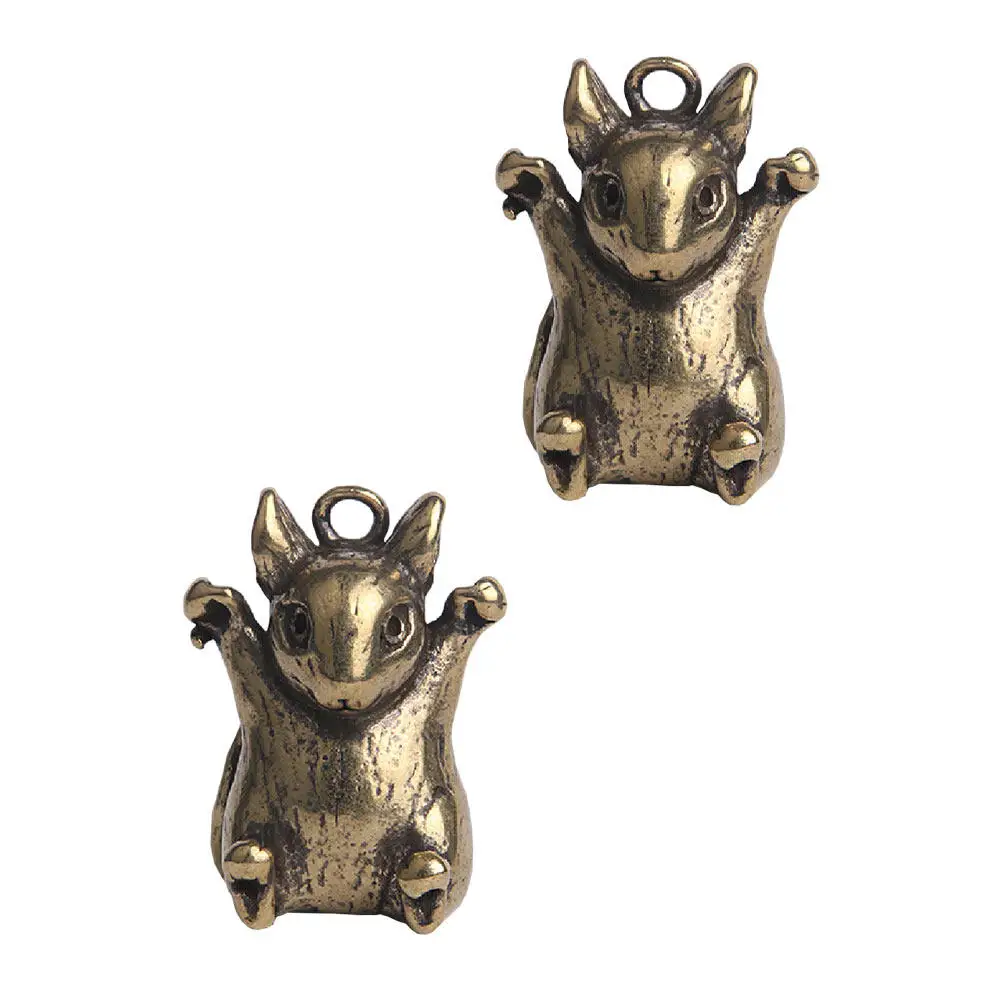 Cute Mouse Pendant Keychain 2pcs – Lightweight Portable Hanging Decor for Backpack Handbag Keys