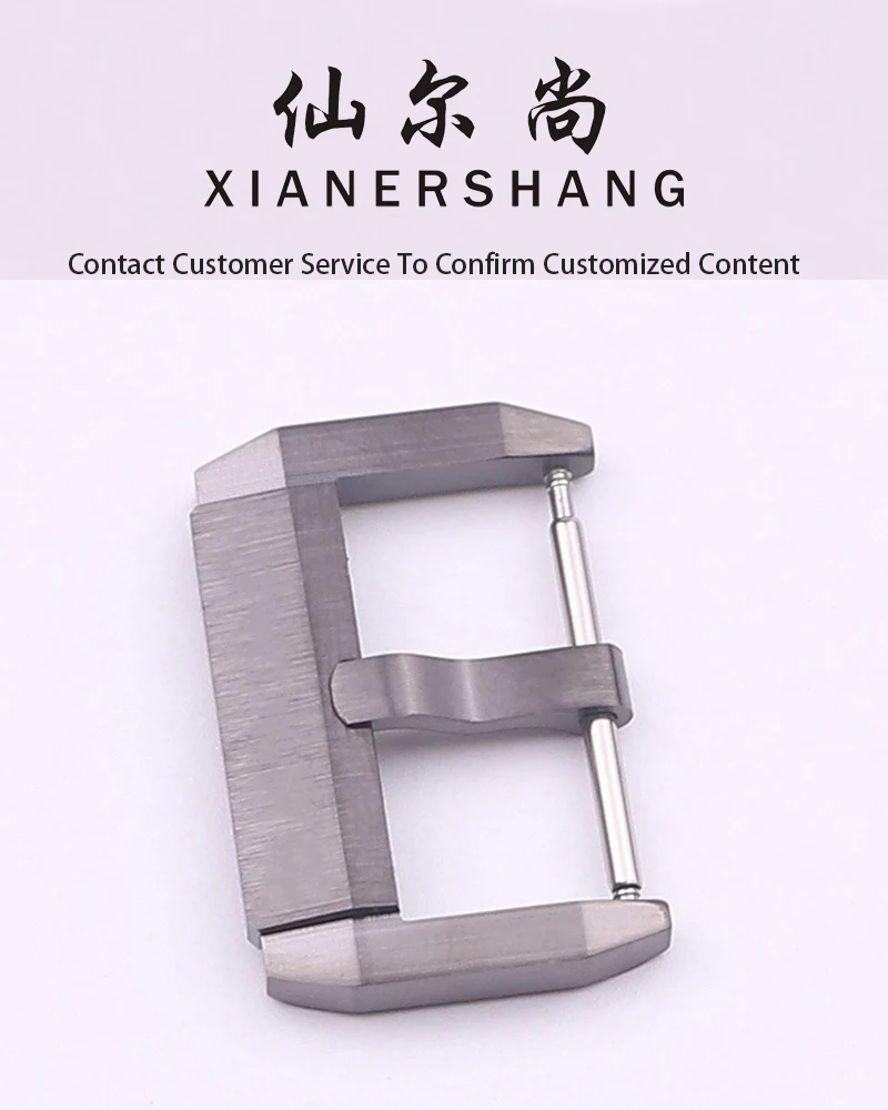 XIANERSHANG Male Custom B-lancpain FIFTY FATHOMS Original Watch Clasp 20MM 18MM Wire Draw Belt Buckle Stainless Steel Pin Buckle