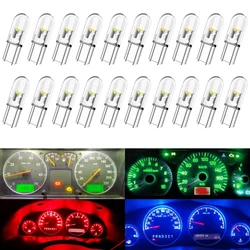 20pcs t5 W3W W1.2W COB bulb T5 Car dashboard indicator lights instrument Oil gauge speedometer prompt Warning Signal lights 12v