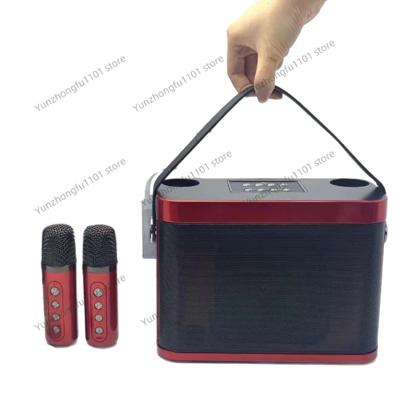 

YS219K song wireless bluetooth speaker dual microphone portable home outdoor mobile KTV stereo