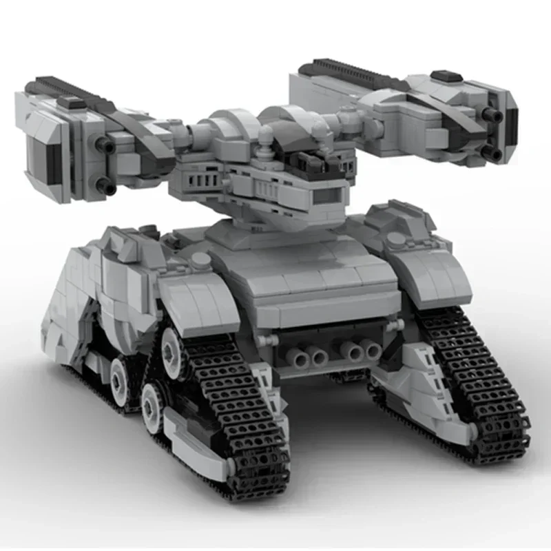 Moc Bouwstenen Militair Model Mech Tank Hunter Killer X2 Technologie Modulaire Blokken Geschenken Kerst Speelgoed DIY Sets Montage