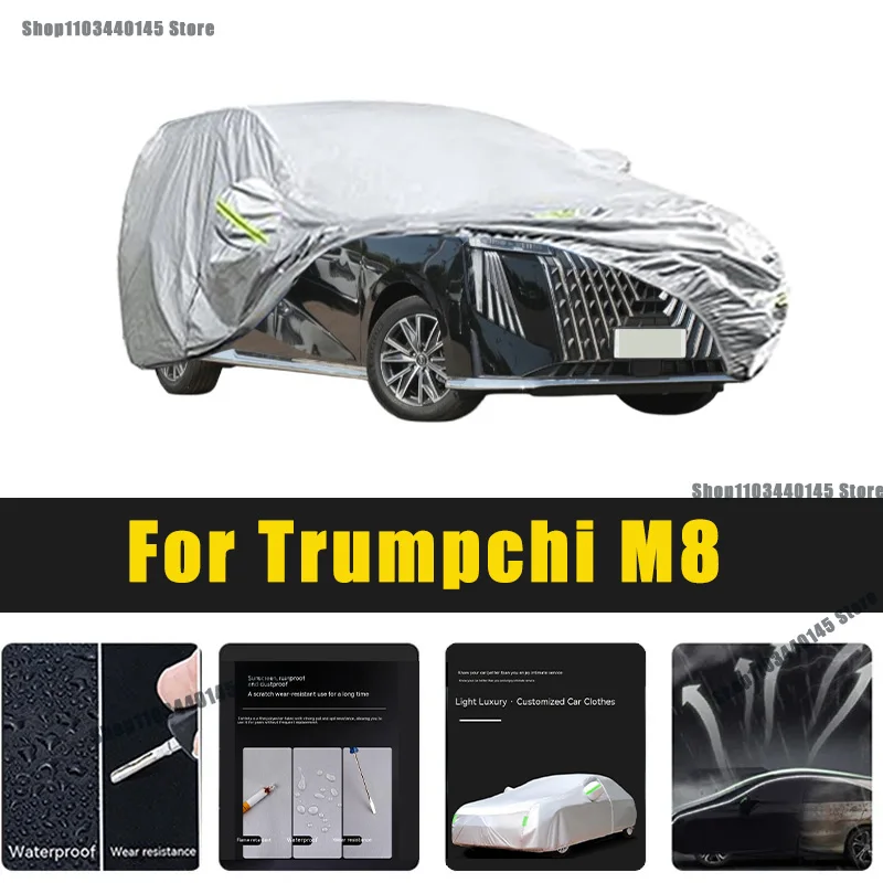 

Full Car Covers Outdoor Sun UV Protection Dust Rain Snow Oxford cover Protective For Trumpchi M8 Accessories car umbrella