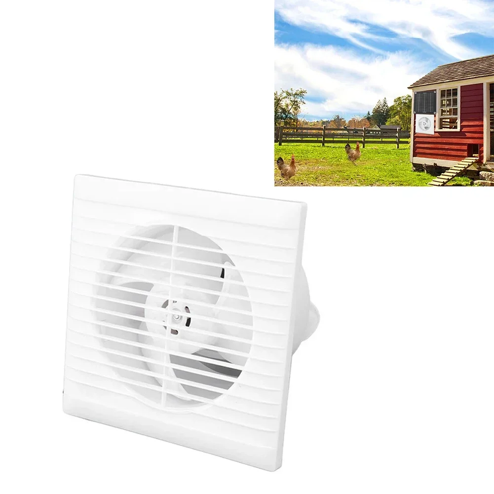 Solar Vent Fan 12V Bathroom Extractor Fan Silent Operation Wall Or Ceiling Mounted Vent Fan For Outdoor 20.5*11cm 1pcs