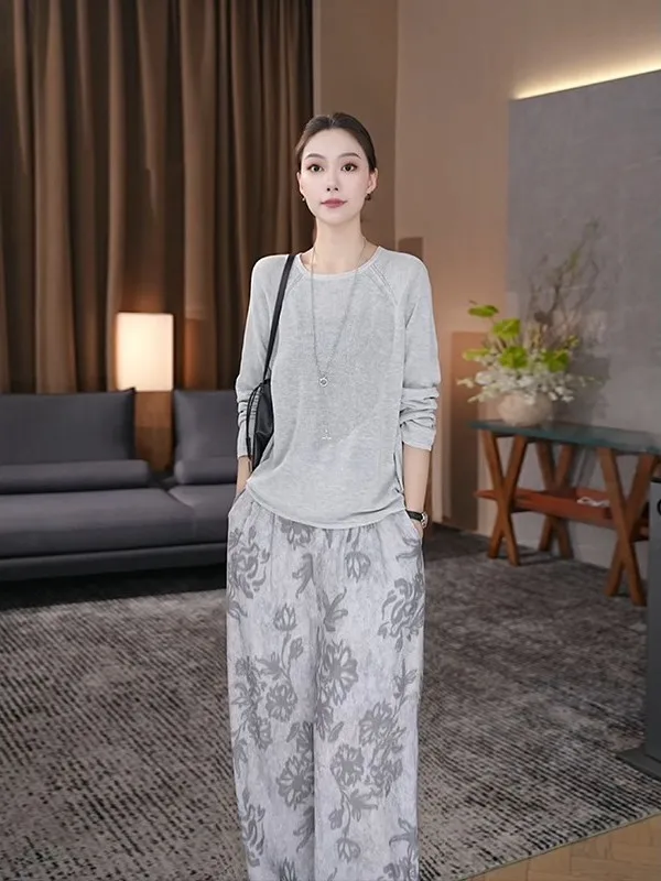 

ay mat Women's Long Sve T-irt Thin Autumn Faionable High-End Feeling ZOZO HOME Early Autumn New Arrival