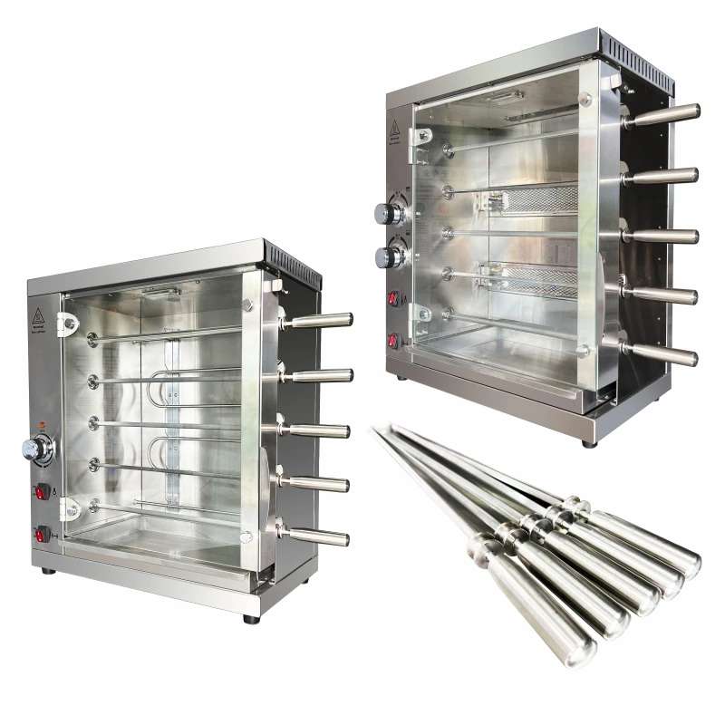 Commercial Electric Rotisserie Oven Business Application Stainless Steel Chicken Rotisserie Machine